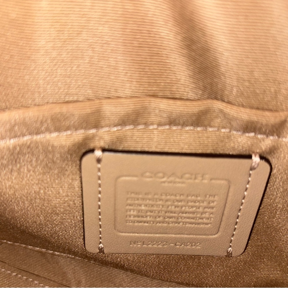 Coach Sydney Satchel Bag - Gold/Chalk - Picture 11 of 12